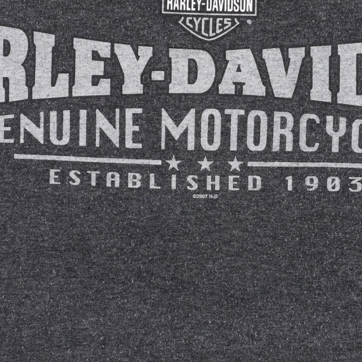 00'S Harley-Davidson Motorcycle Bike T-shirt Men's XL equivalent /eaa487012