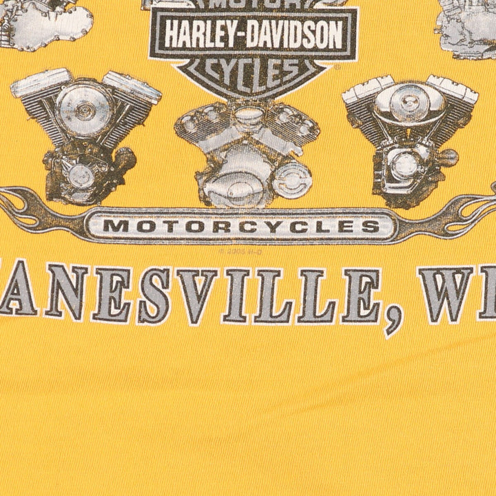 00'S Harley-Davidson Motorcycle Bike T-shirt Made in USA Men's XL /eaa487019