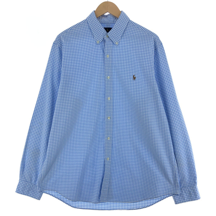 Ralph Lauren Classic Fit Gingham Check Long Sleeve Cotton Check Shirt Men's XL / eaa487050