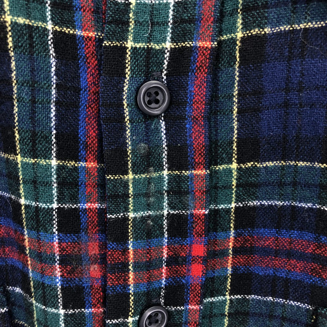 Pendleton Check Pattern Wool Shirt Made in USA Men's L size /eaa487103