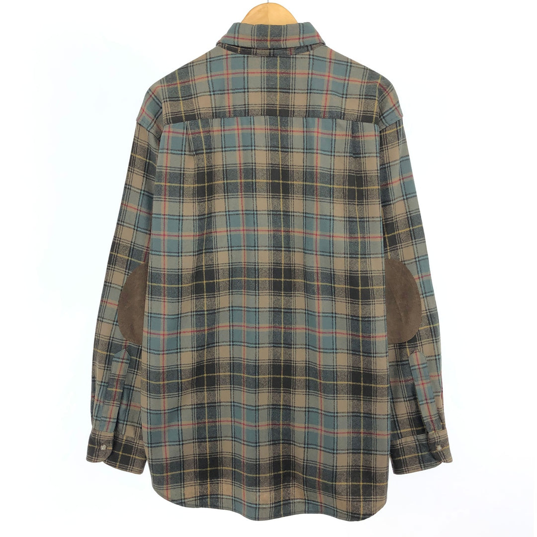 Pendleton Check Pattern Wool Shirt, Men's Size L / eaa487106