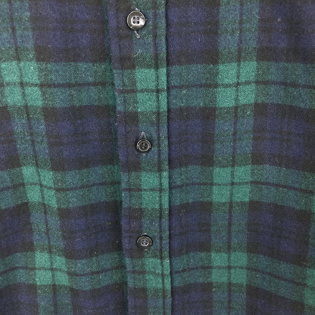 70'S Pendleton Blackwatch Check Wool Shirt Made in USA Men's XL Vintage /eaa487113