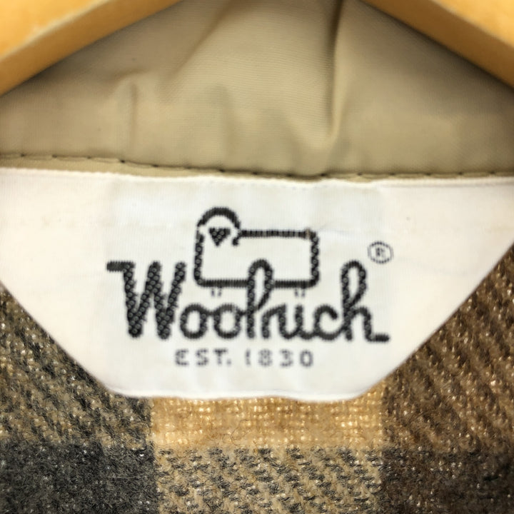 70'S WOOLRICH Check Pattern Wool Shirt Made in USA Men's Size L Vintage /eaa487117