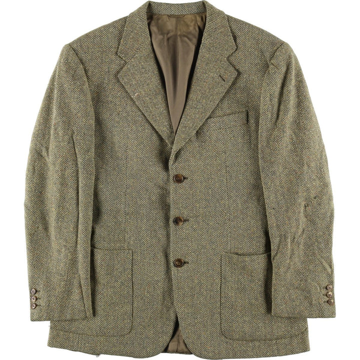 Burberry's Herringbone Wool Tailored Jacket Made in Italy Men's XL / eaa487140