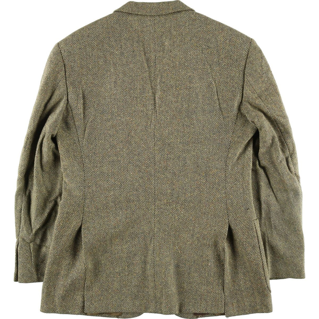 Burberry's Herringbone Wool Tailored Jacket Made in Italy Men's XL / eaa487140