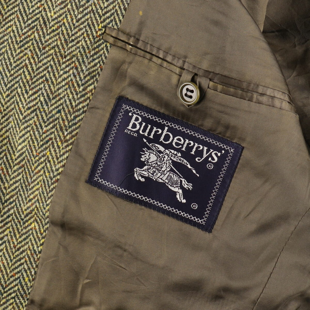 Burberry's Herringbone Wool Tailored Jacket Made in Italy Men's XL / eaa487140