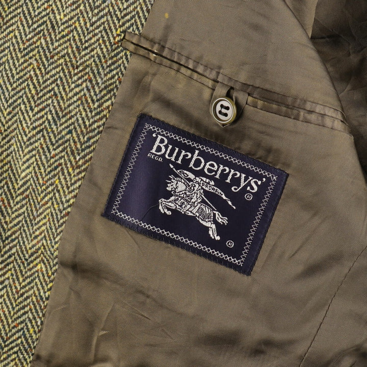 Burberry's Herringbone Wool Tailored Jacket Made in Italy Men's XL / eaa487140