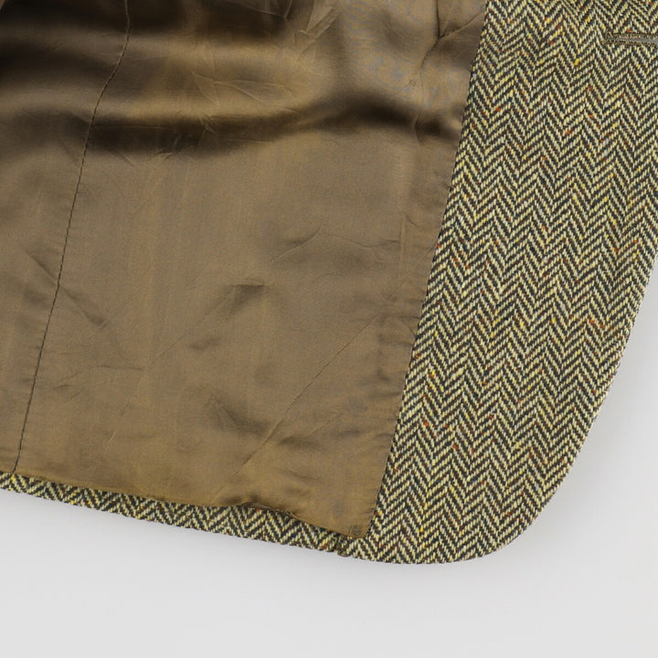 Burberry's Herringbone Wool Tailored Jacket Made in Italy Men's XL / eaa487140