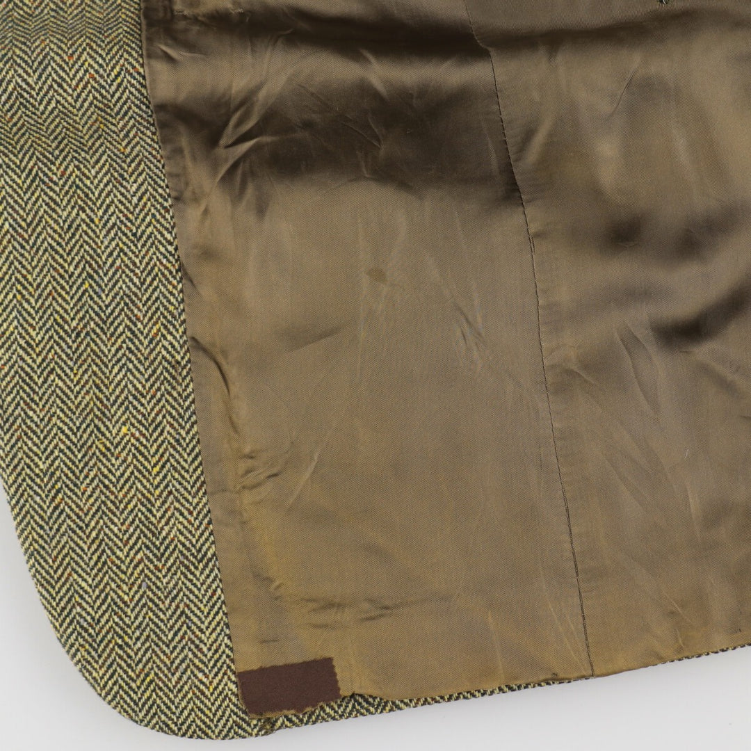 Burberry's Herringbone Wool Tailored Jacket Made in Italy Men's XL / eaa487140