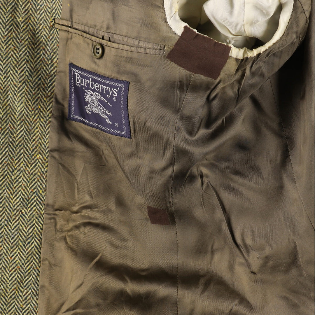 Burberry's Herringbone Wool Tailored Jacket Made in Italy Men's XL / eaa487140