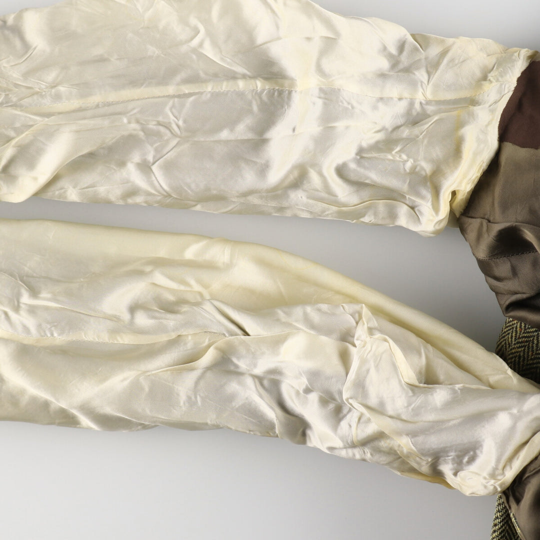 Burberry's Herringbone Wool Tailored Jacket Made in Italy Men's XL / eaa487140