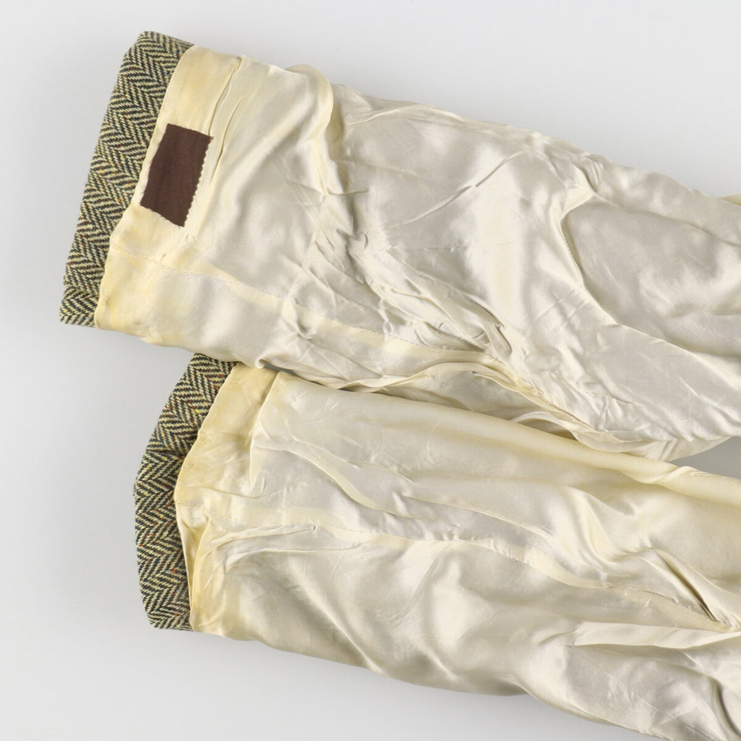 Burberry's Herringbone Wool Tailored Jacket Made in Italy Men's XL / eaa487140