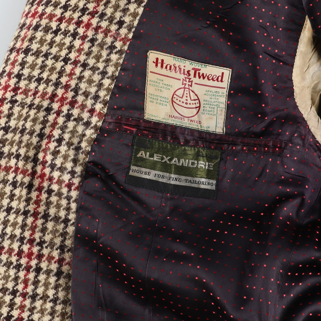 Harris Tweed ALEXANDRE Gun Club Check Tailored Jacket Men's M size / eaa487165