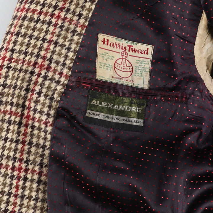 Harris Tweed ALEXANDRE Gun Club Check Tailored Jacket Men's M size / eaa487165