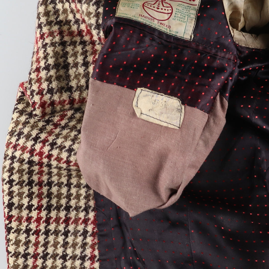 Harris Tweed ALEXANDRE Gun Club Check Tailored Jacket Men's M size / eaa487165