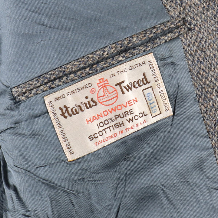Harris Tweed Wool Tailored Jacket Made in USA Men's L size / eaa487178