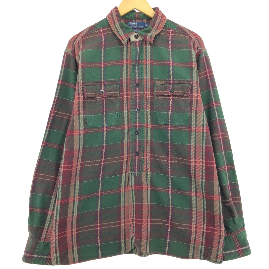 Ralph Lauren POLO by Ralph Lauren Long Sleeve Flannel Check Shirt Men's L / eaa487201