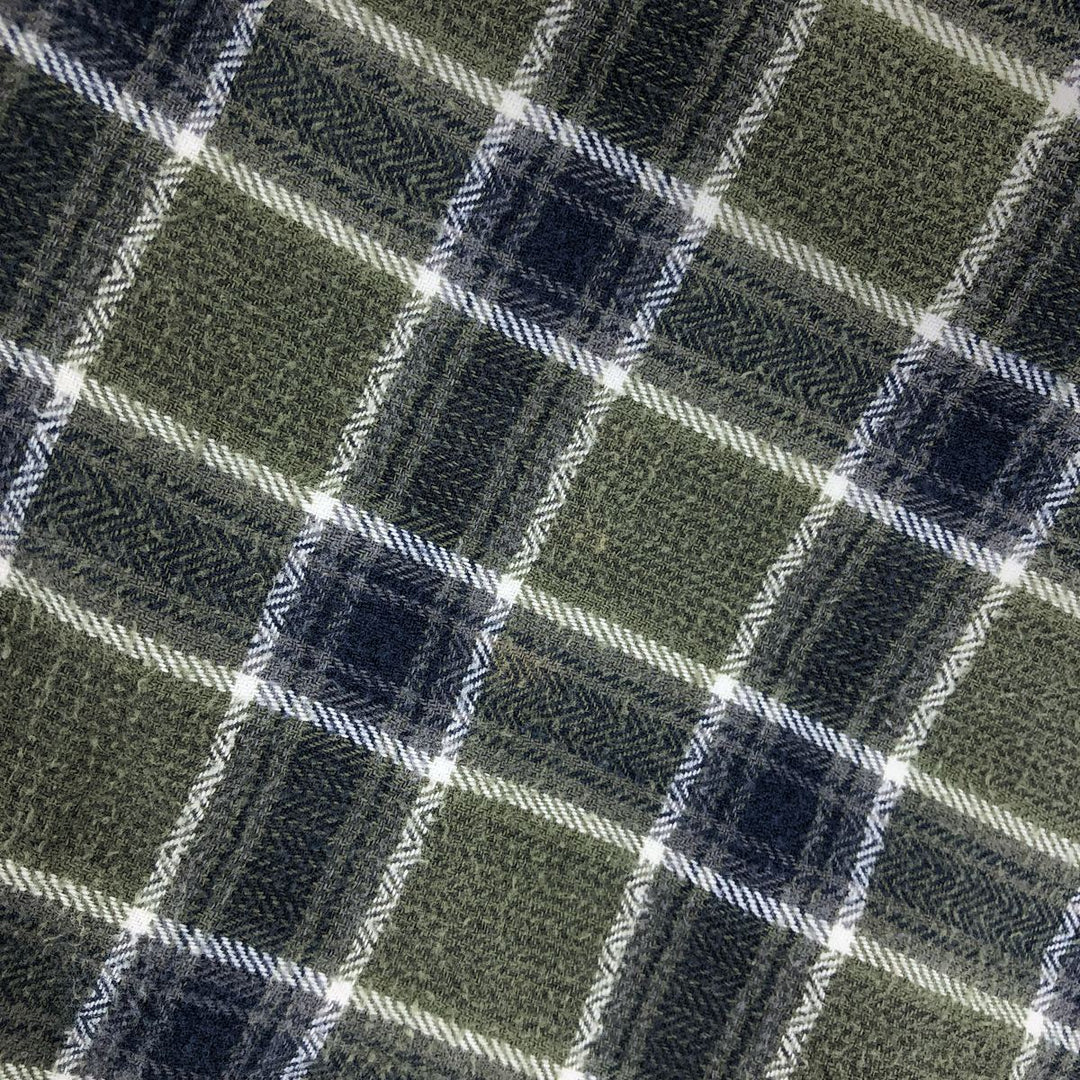 90'S Ralph Lauren Chaps Long Sleeve Button Down Light Flannel Check Shirt Men's XXL Vintage /eaa487205