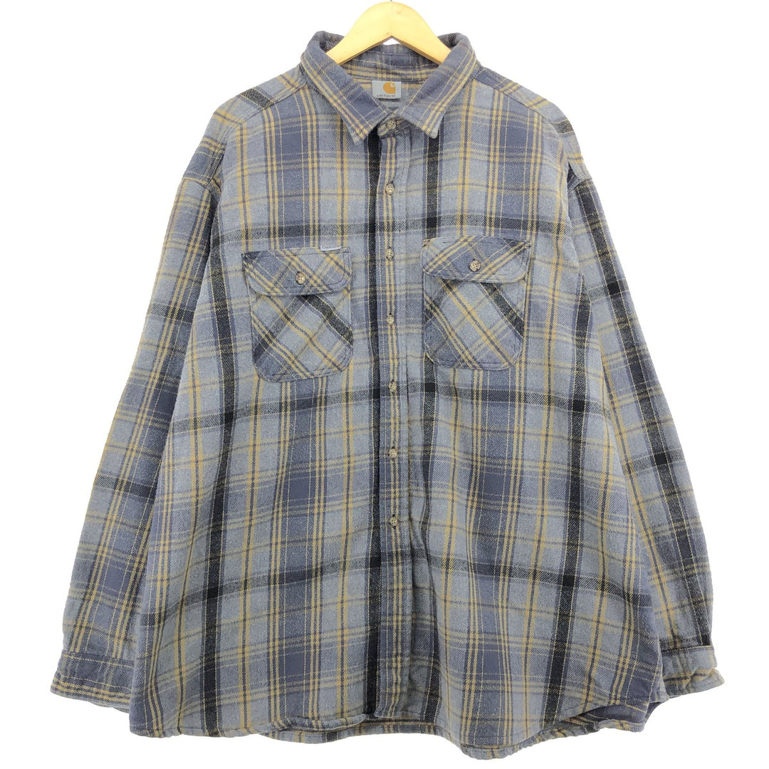 Carhartt Long Sleeve Heavy Flannel Check Shirt Men's XXL / eaa487208