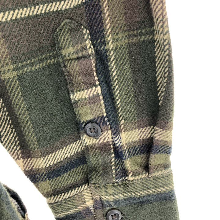 ORVIS Long Sleeve Heavy Flannel Check Shirt Men's Size L /eaa487226