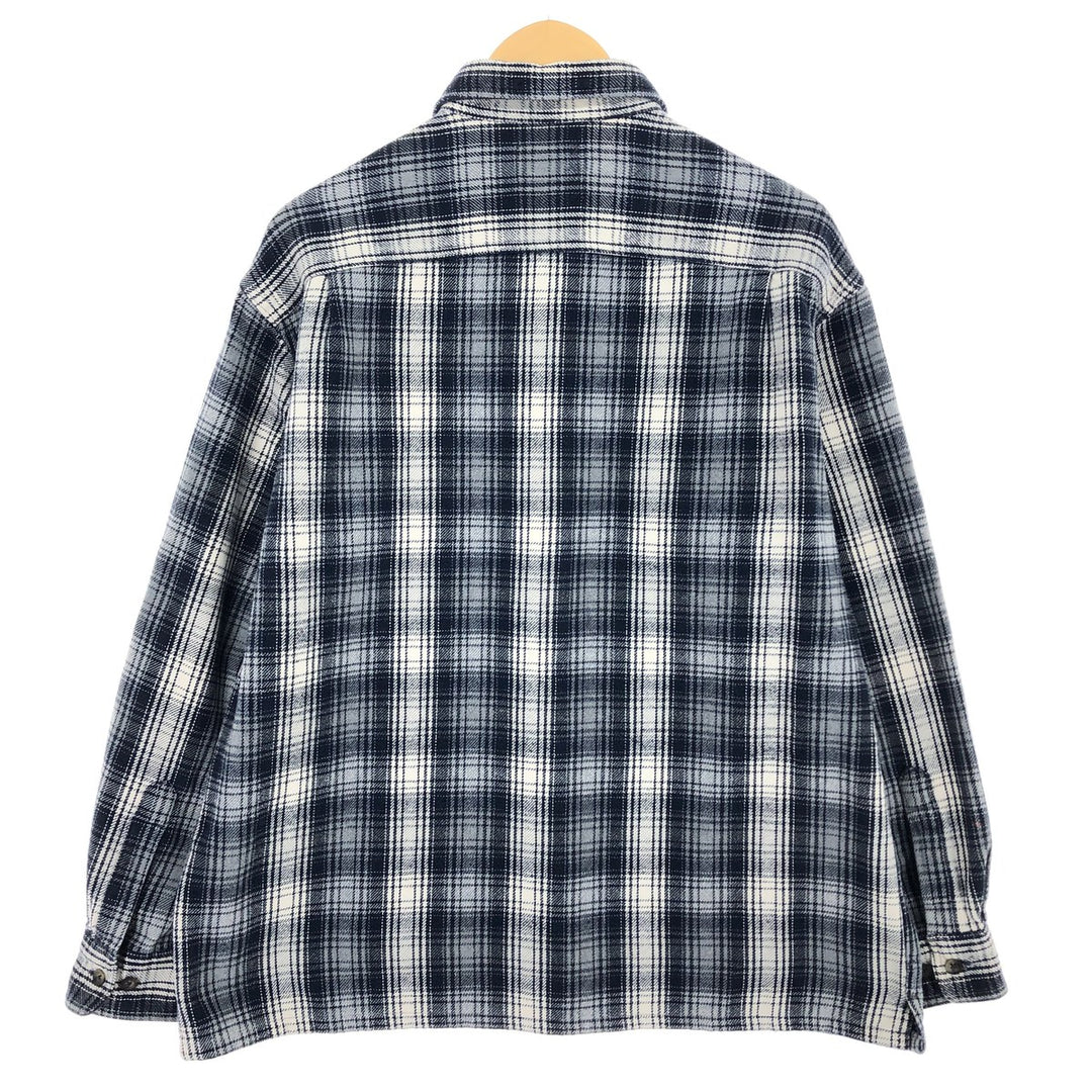 90s~ ST JOHN'S BAY Long Sleeve Flannel Check Shirt Men's Size L Vintage /eaa487227