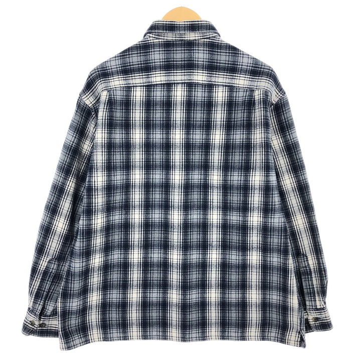 90s~ ST JOHN'S BAY Long Sleeve Flannel Check Shirt Men's Size L Vintage /eaa487227