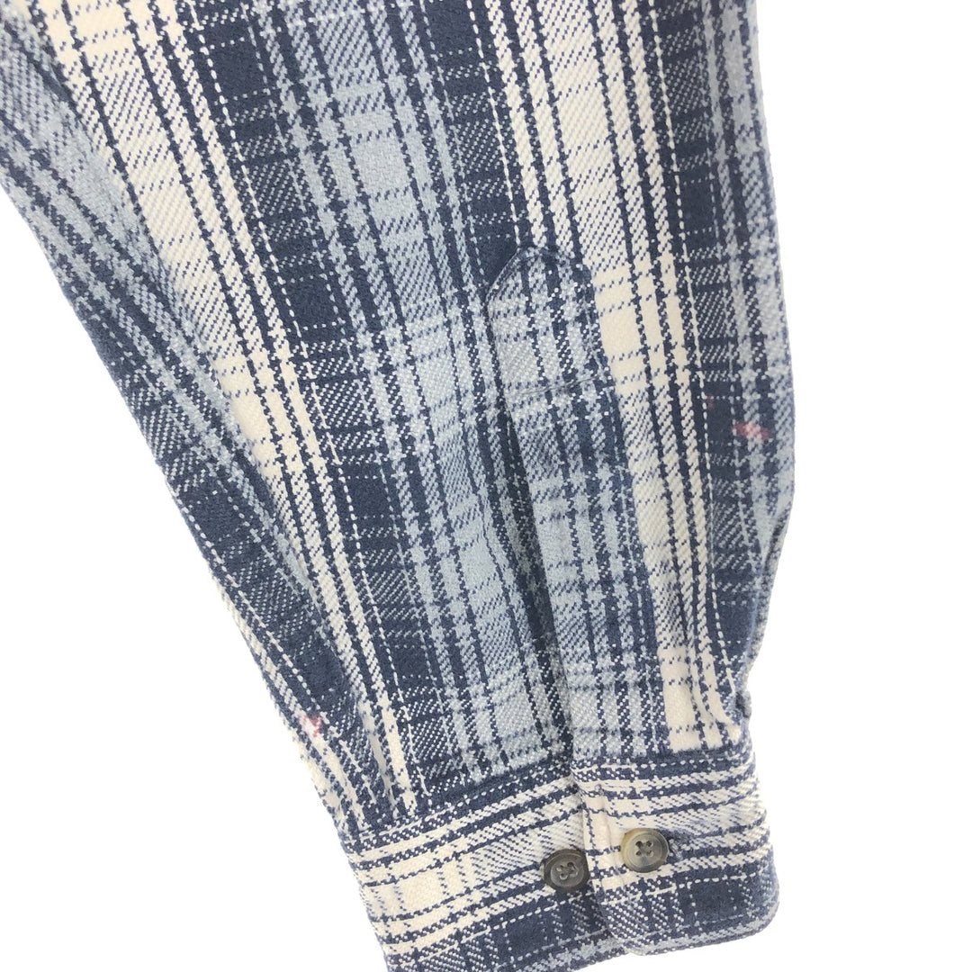 90s~ ST JOHN'S BAY Long Sleeve Flannel Check Shirt Men's Size L Vintage /eaa487227