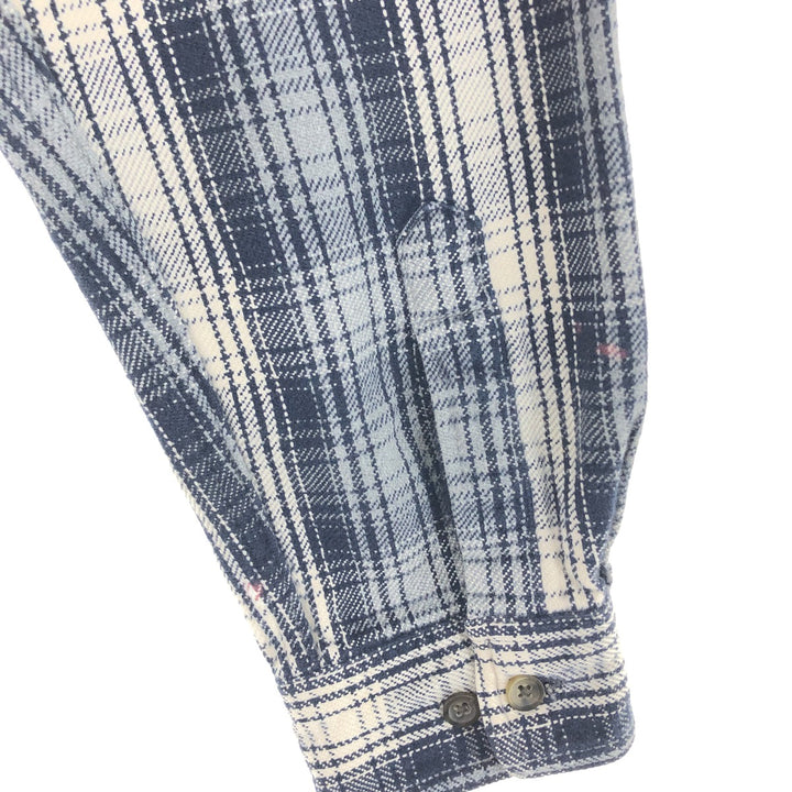 90s~ ST JOHN'S BAY Long Sleeve Flannel Check Shirt Men's Size L Vintage /eaa487227