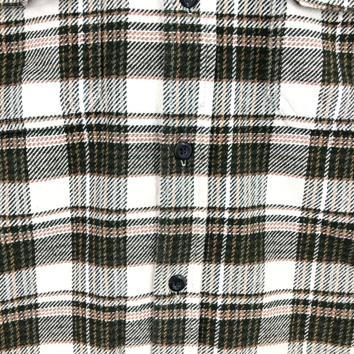 ORVIS Long Sleeve Heavy Flannel Check Shirt Men's Size L /eaa487231