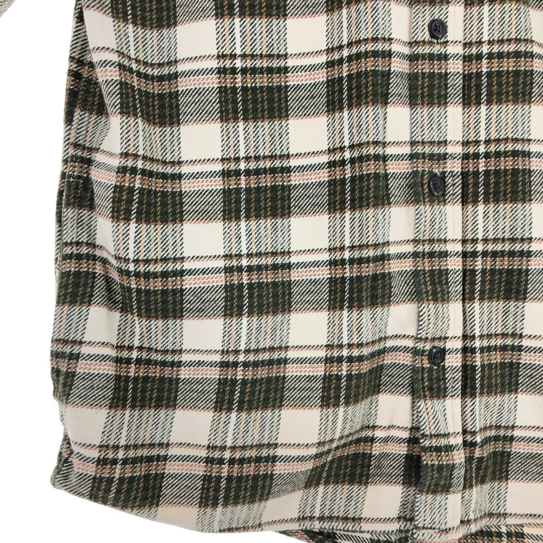 ORVIS Long Sleeve Heavy Flannel Check Shirt Men's Size L /eaa487231