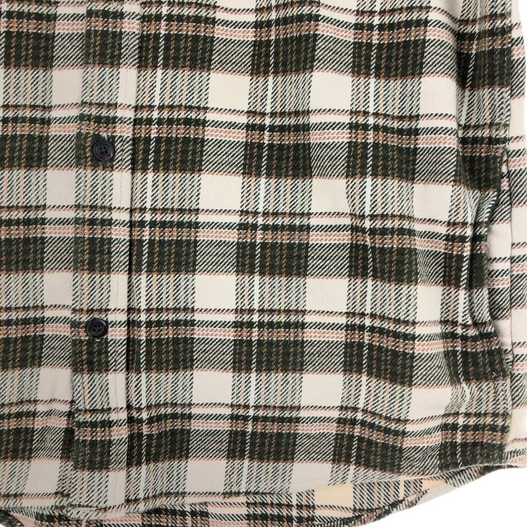 ORVIS Long Sleeve Heavy Flannel Check Shirt Men's Size L /eaa487231