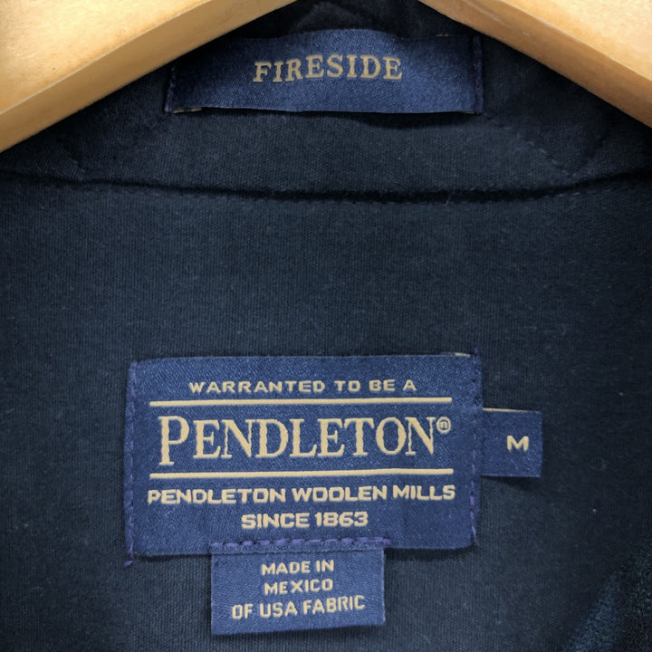 Pendleton Fireside Check Pattern Wool Button-Down Shirt, Men's M Size / eaa487326