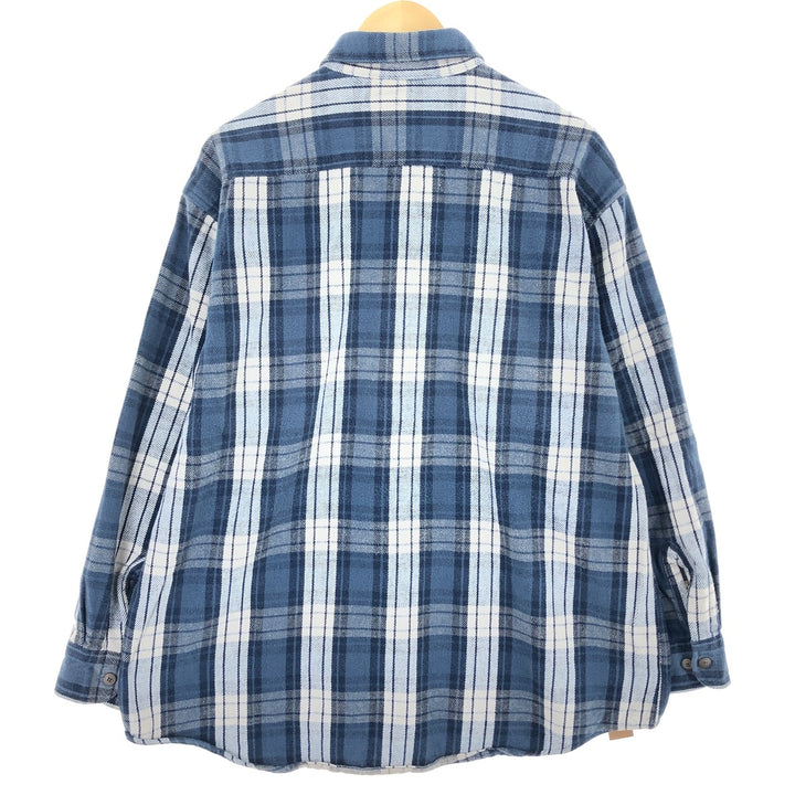 90s~ ST JOHN'S BAY Long Sleeve Flannel Check Shirt Men's XL Vintage /eaa487384