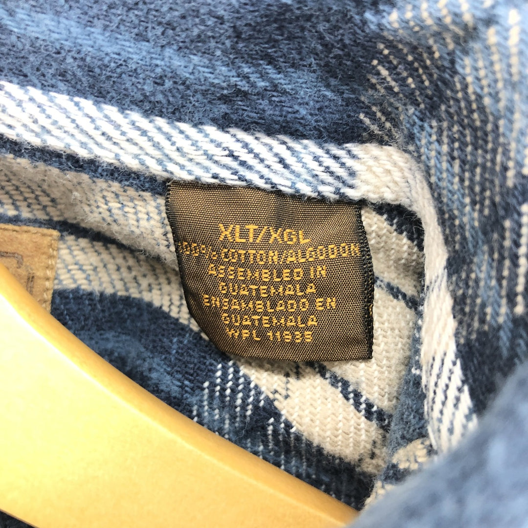 90s~ ST JOHN'S BAY Long Sleeve Flannel Check Shirt Men's XL Vintage /eaa487384