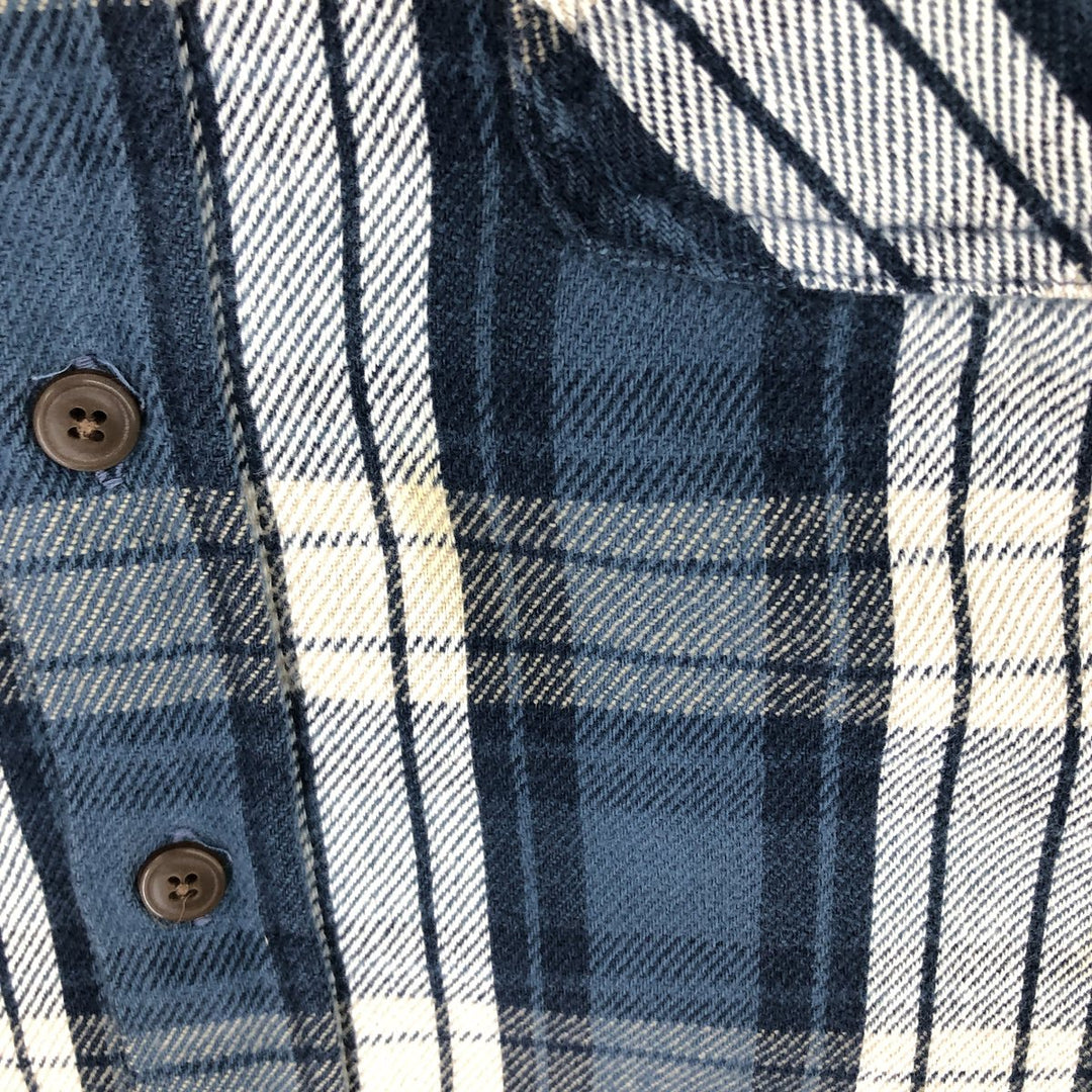 90s~ ST JOHN'S BAY Long Sleeve Flannel Check Shirt Men's XL Vintage /eaa487384