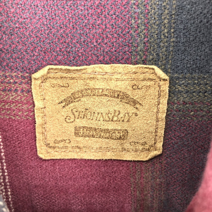 90s~ ST JOHN'S BAY Long Sleeve Button Down Light Flannel Check Shirt Men's XL Vintage /eaa487389