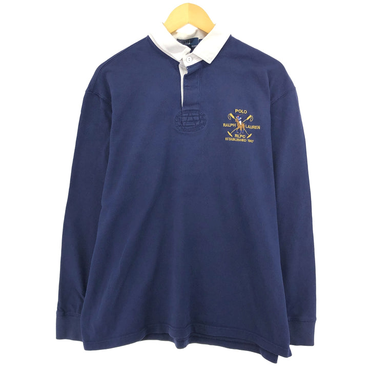 Ralph Lauren POLO by Ralph Lauren long sleeve rugby shirt, men's size L / eaa487424