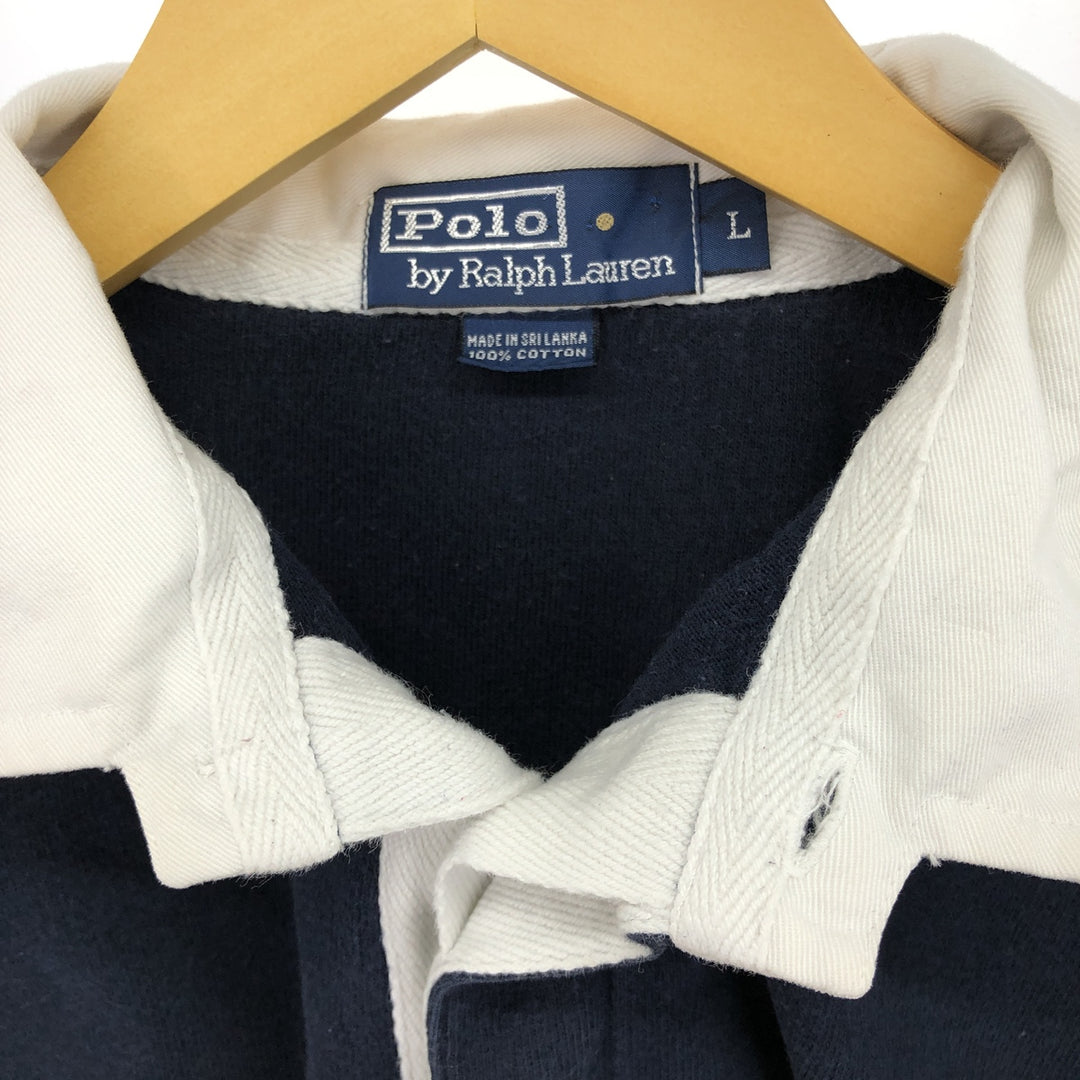 Ralph Lauren POLO by Ralph Lauren long sleeve rugby shirt, men's size L / eaa487426