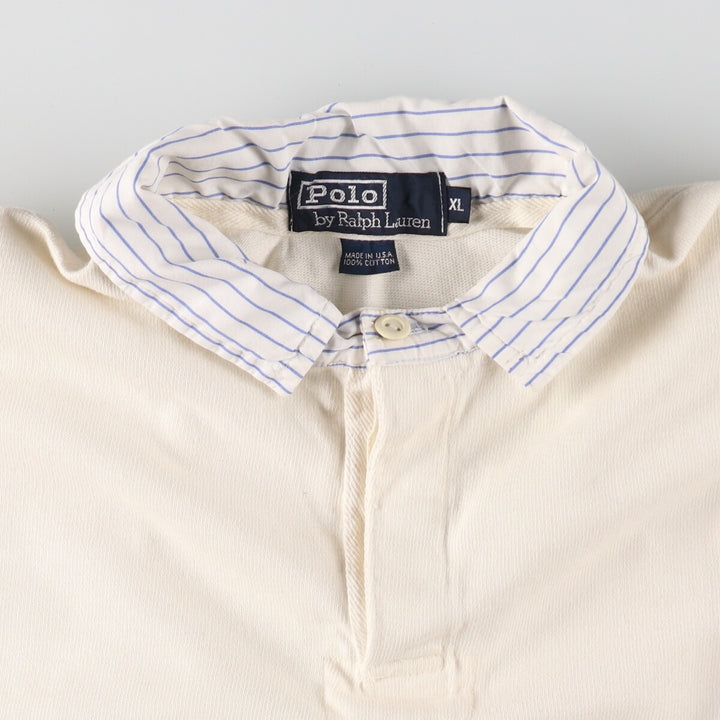 90'S Ralph Lauren POLO by Ralph Lauren long sleeve rugby shirt made in USA men's XL size vintage /eaa487427