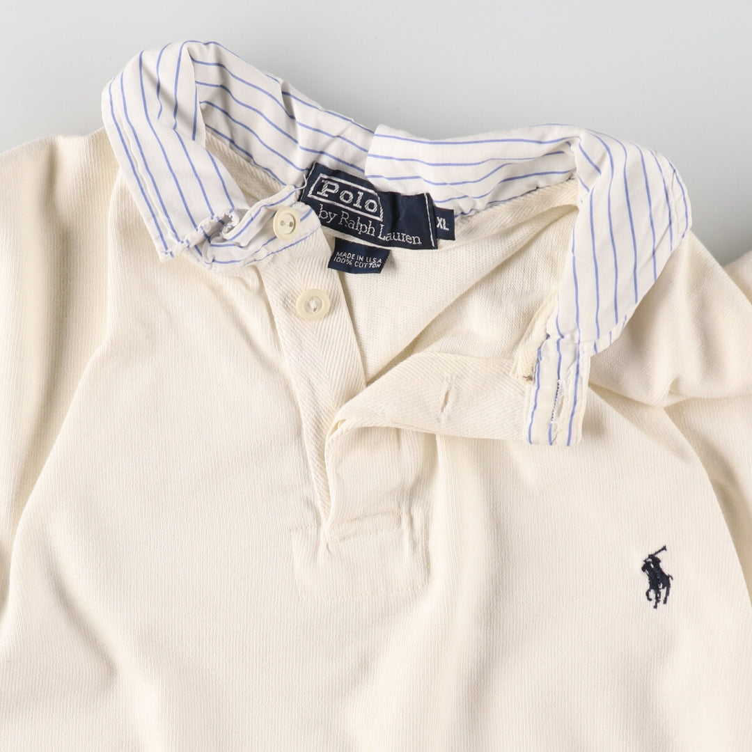 90'S Ralph Lauren POLO by Ralph Lauren long sleeve rugby shirt made in USA men's XL size vintage /eaa487427