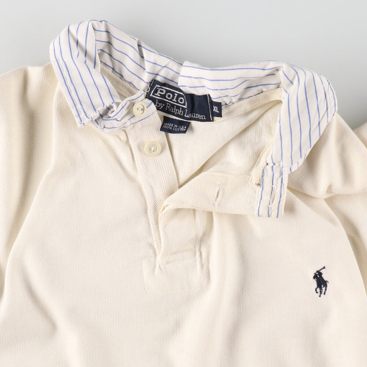 90'S Ralph Lauren POLO by Ralph Lauren long sleeve rugby shirt made in USA men's XL size vintage /eaa487427