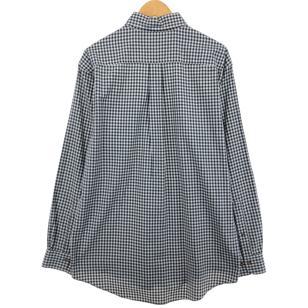 Brooks Brothers 346 Gingham Check Long Sleeve Button-Down Check Shirt Men's M Size / eaa487576