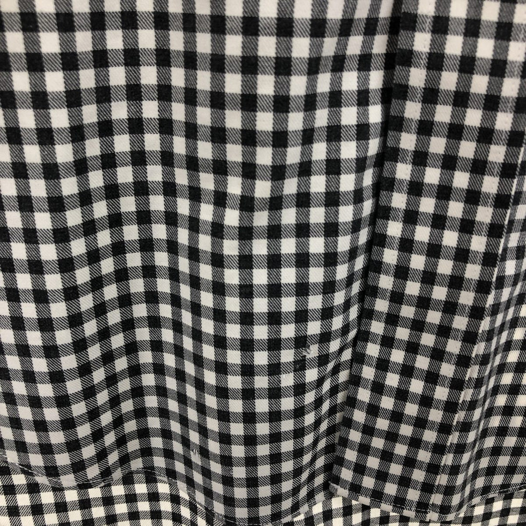 Brooks Brothers 346 Gingham Check Long Sleeve Button-Down Check Shirt Men's M Size / eaa487576