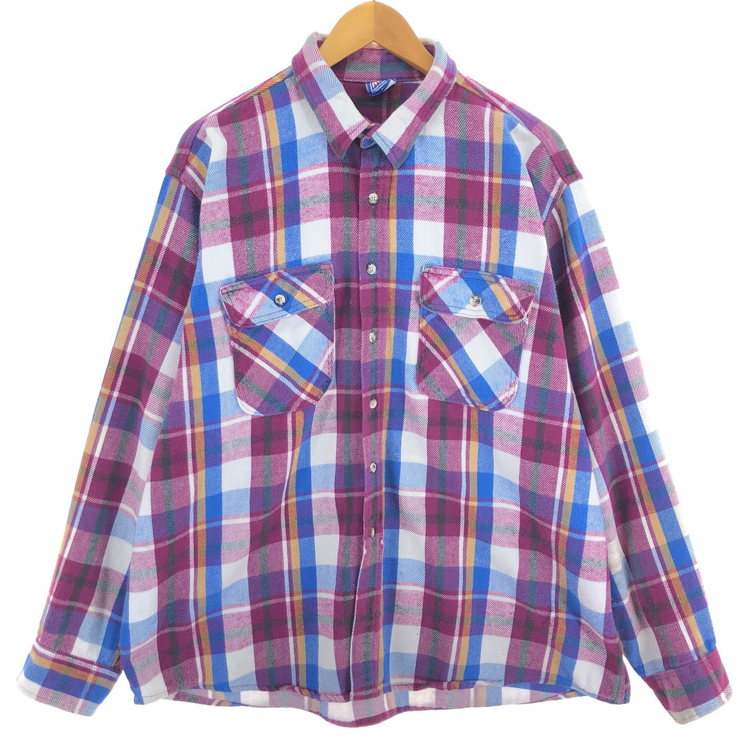 MIGHTY-MAC Check Pattern Wool Shirt Men's XXL / eaa487582