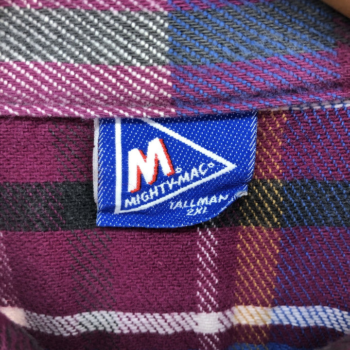 MIGHTY-MAC Check Pattern Wool Shirt Men's XXL / eaa487582