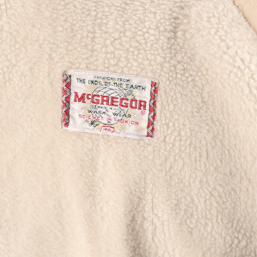 60'S McGREGOR stand collar swing top sports jacket made in USA men's XL vintage /eaa487810