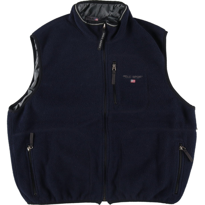 Ralph Lauren POLO SPORT reversible fleece vest made in USA, men's XXL equivalent / eaa487829