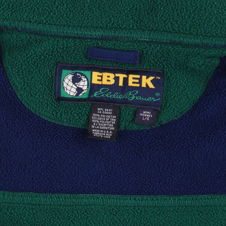 90'S Eddie Bauer EBTEK fleece vest made in USA, men's size L, vintage /eaa487831