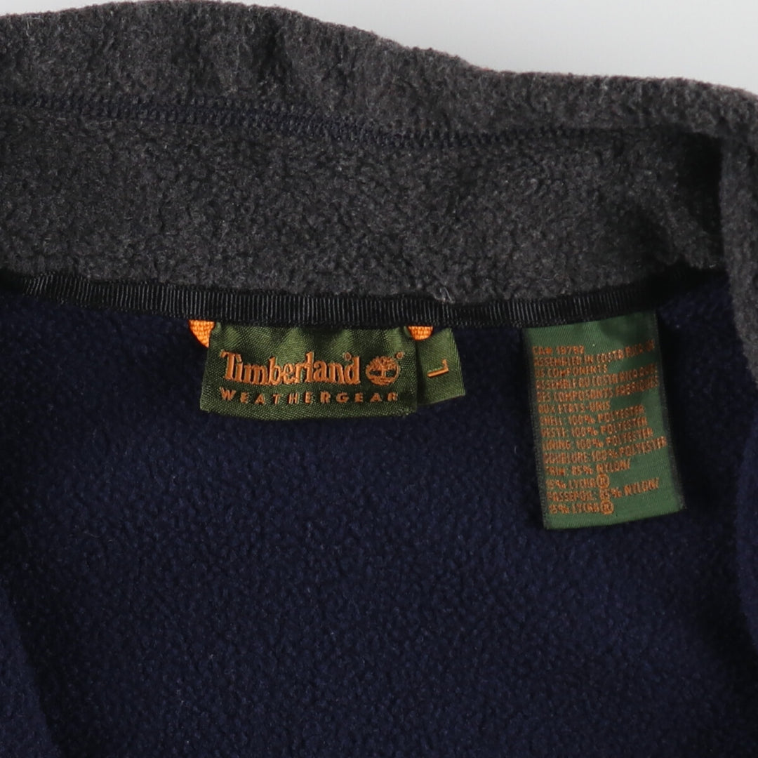 90s~00'S Timberland WEATHERGEAR Fleece Vest Men's L Size Vintage /eaa487837