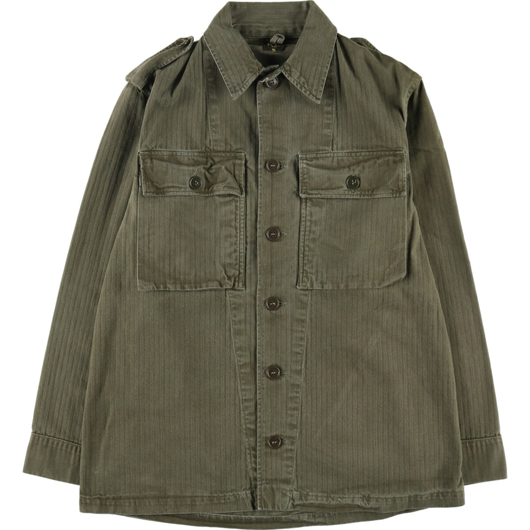 1960'S Dutch military genuine herringbone twill military field jacket 96 men's size S vintage /eaa487841